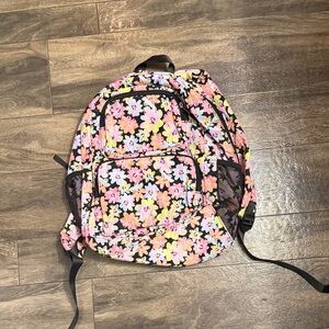 Art Class Floral Kids Backpack - Pink, Yellow, Black